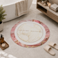 Tappeto Bagno Stampa Digitale Forma Ovale Stone Rosa