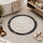 Tappeto Bagno Stampa Digitale Forma Ovale Stone Nero