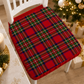 Coprisedia Natalizi con Elastico in Stampa Digitale Tartan