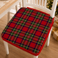 Coprisedia Natalizi con Elastico in Stampa Digitale Tartan