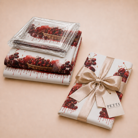 Promo Cucina Fruit Ciliegia Tovaglia in Stampa Digitale + Tovaglia Trasparente + Runner in Omaggio