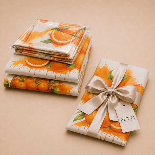 Promo Cucina Fruit Arancia Tovaglia in Stampa Digitale + Tovaglia Trasparente + Runner in Omaggio
