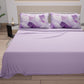 Lenzuola in Cotone, Completo Letto con Federe in Stampa Digitale Geo Cerchio Lilla