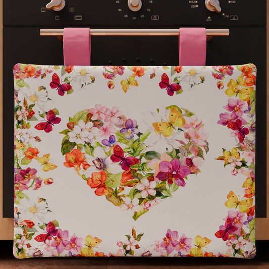 Oven Cover for Kitchen in Digital Butterfly Print 1pc 40x50cm