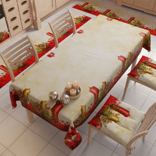 Non-slip Christmas Kitchen Rug Christmas Runner Washable Kitchen, Candles