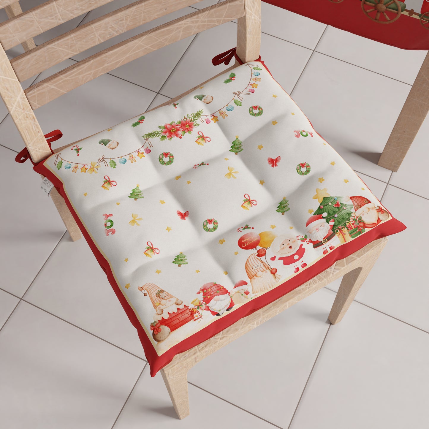 VIDAXL - Cuscini Per Sedie Da Giardino 4 Pz Rosso Vino 50x50x4cm VIDAXL - Cuscini Per Sedie Da Giardino 4 Pz Rosso Vino 50x50x4cm