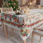 Tovaglia Natalizia, Tovaglia da tavola Antimacchia, Copritavolo da Cucina Xmas Santa's Land