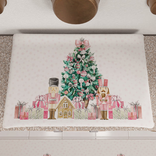 Couverture de poêle de Noël Couverture de cuisine en impression numérique Soldats roses