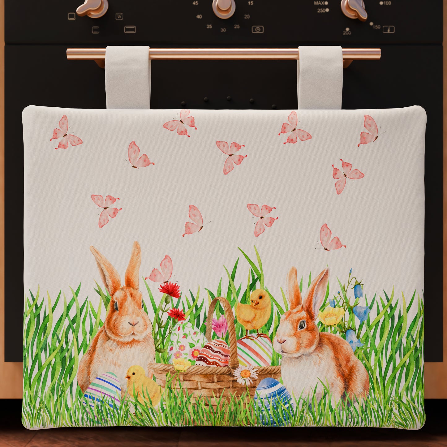 Easter Oven Cover for Kitchen in Digital Print Bunny 1pc