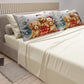 Lenzuola Natalizie in Cotone, Completo Letto con Federe in Stampa Digitale Dog