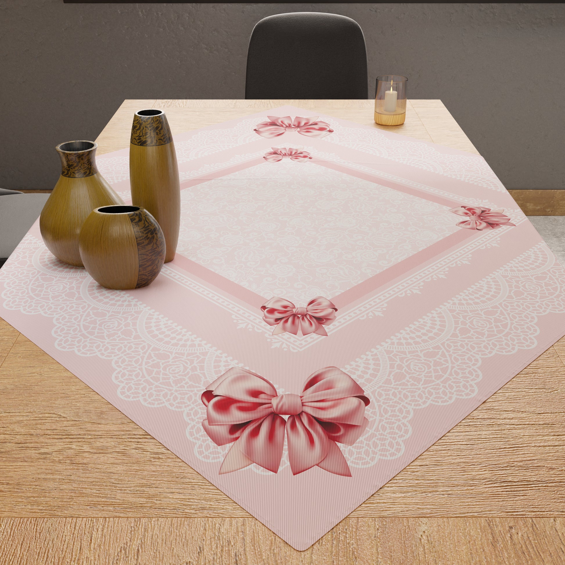 Centrotavola Pasqua PETTI Artigiani Italiani - Stampa Digitale, 100% Made In Italy, 90x90 Cm - Foto 1