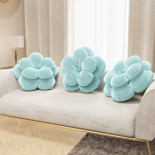 Coussin décoratif fleur ciel