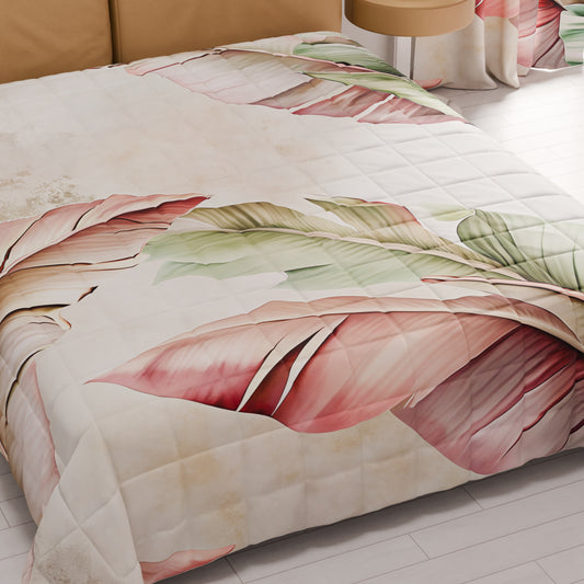 Couvre-lit matelassé printanier et automnal à impression numérique florale F191