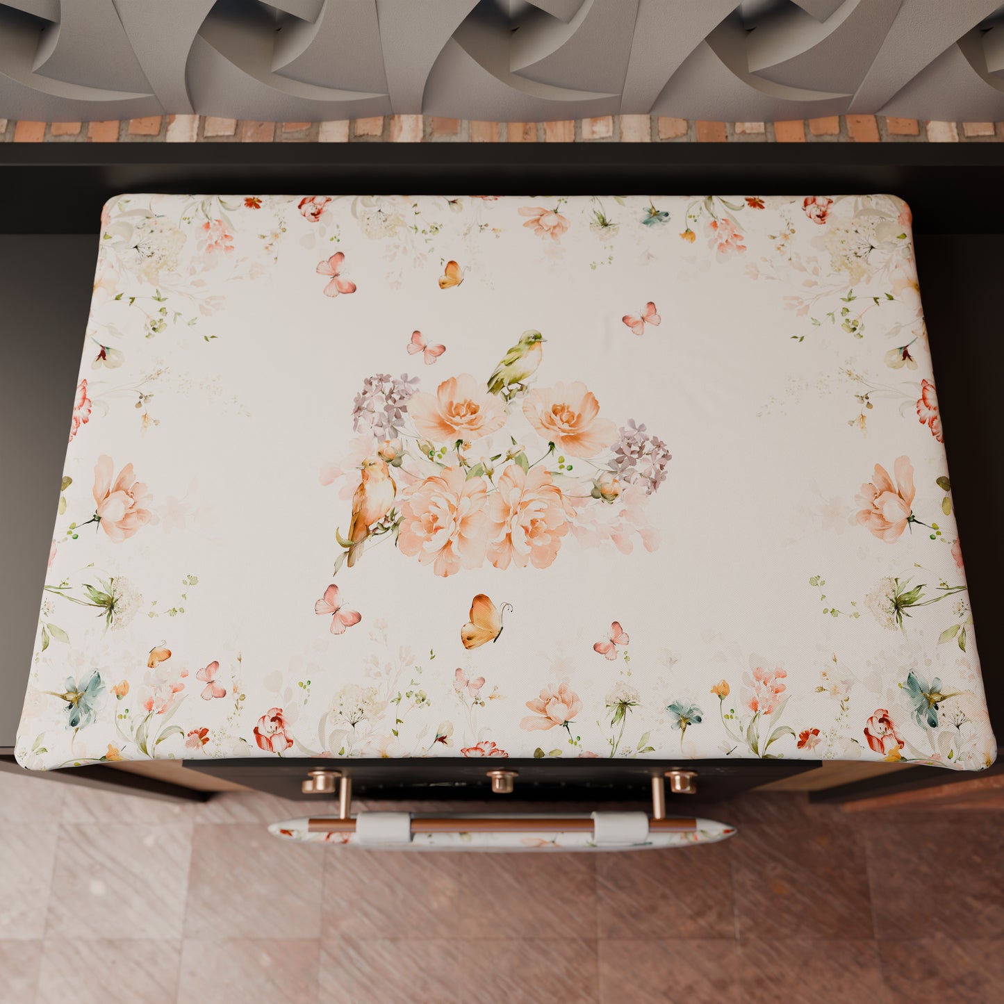 Coprifornello Coprifuochi Cucina in Stampa Digitale Floreale 06 1pz 50x70cm