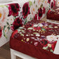 Coprisedia con Elastico Floreale-07 Bordeaux | Stampa 4K | Set 2 o 6 Pz