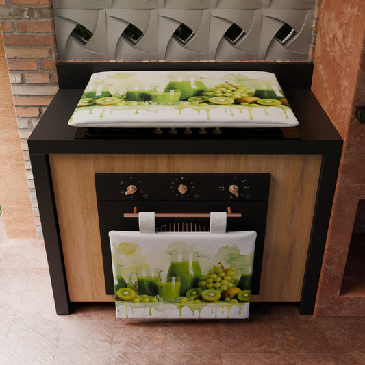 Housse de Four pour Cuisine en Impression Numérique Fruit - Kiwi et Raisin