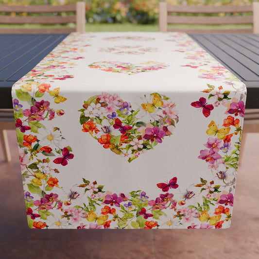 Coureur de table, coureur de nappe, coureur de cuisine papillon