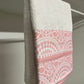 Asciugamano Bagno 1+1 con Balza in Stampa Digitale Pizzo