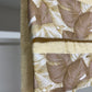 Asciugamano Bagno 1+1 con Balza in Stampa Digitale Tropical Tortora-Oro