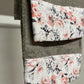 Asciugamano Bagno 1+1 con Balza in Stampa Digitale Floreale 17 Mini
