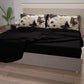 Lenzuola in Cotone, Completo Letto con Federe in Stampa Digitale Mariposa 05 Nero