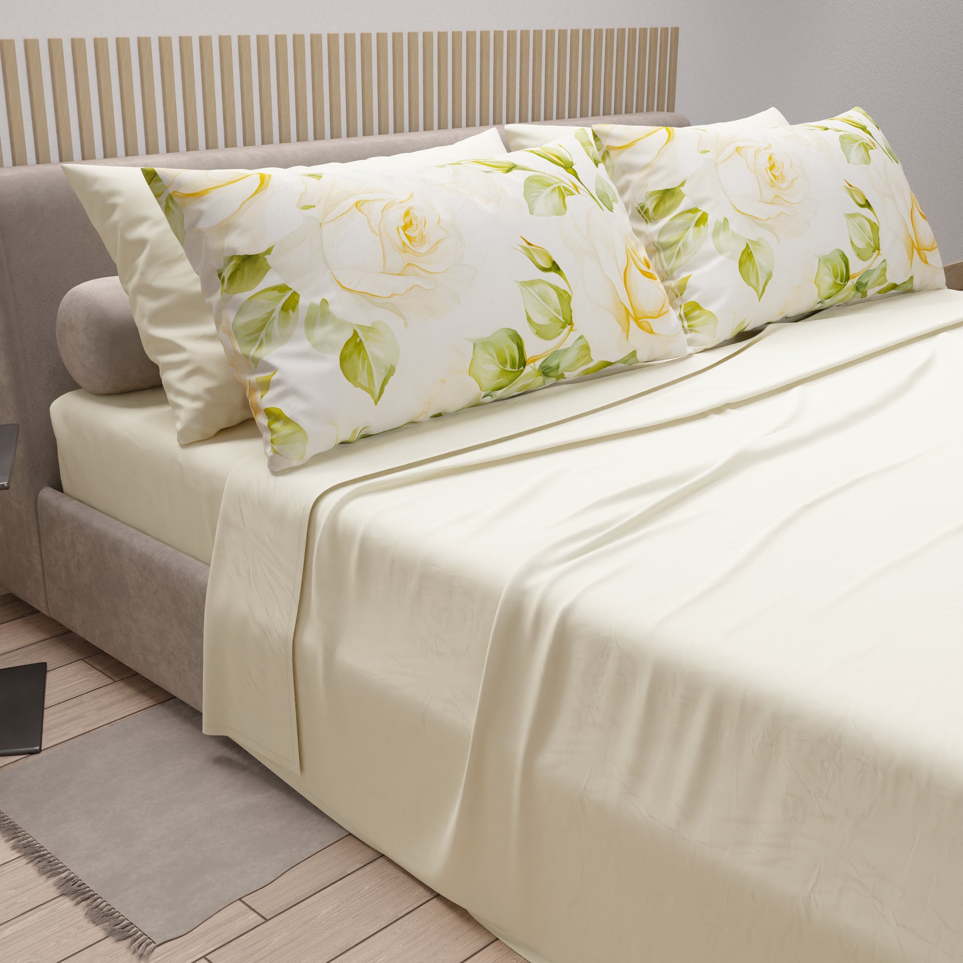 Set 2 Federe Cuscino Giovanni Dolcinotti | 50x80 Cm | 100% Cotone Made In Italy | Bianco - Foto 2