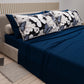 Lenzuola in Cotone, Completo Letto con Federe in Stampa Digitale Mariposa 03 Blu