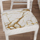 Coprisedia con Elastico Effetto Marmo Bianco | Set 2 o 6 Pz | PETTI