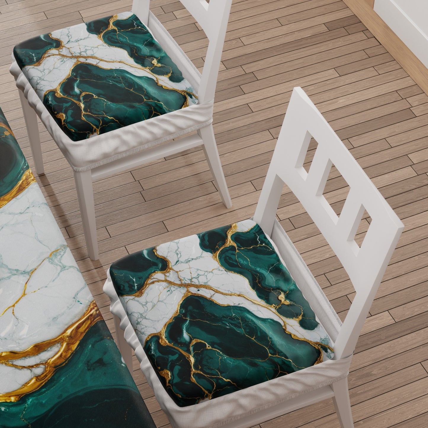 Coprisedia con Elastico Effetto Marmo Ottanio | Set 2 o 6 Pz | PETTI