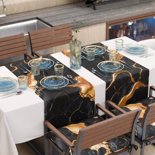 Chemin de Table Moderne Effet Marbre Onyxlite
