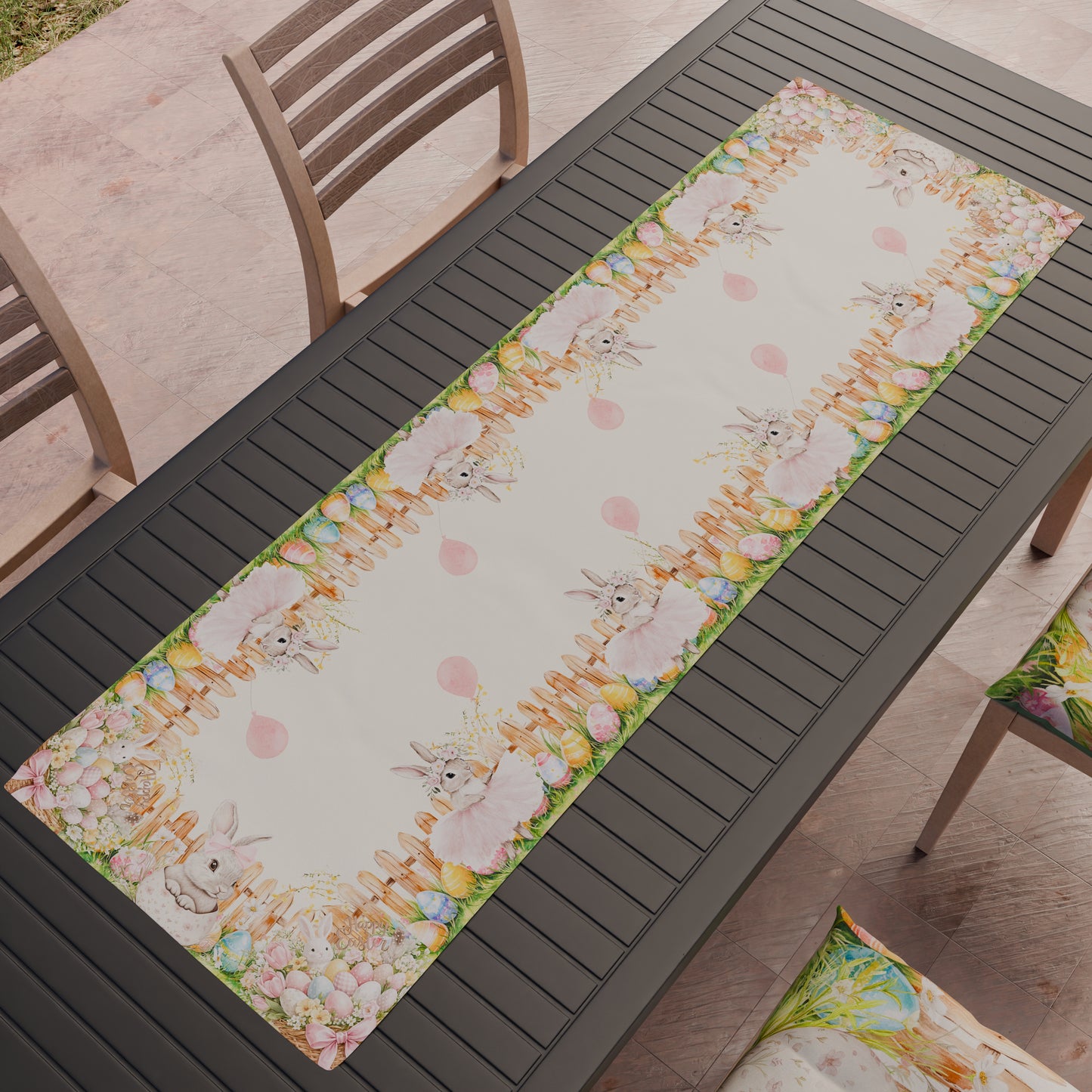 Runner Tavola Pasqua, Tovaglia Runner Pasqua, Runner Cucina Tutu Bunny