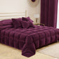 Velvet Cushions, Sofa Cushion Covers, Furnishing Cushions 2pcs Plum