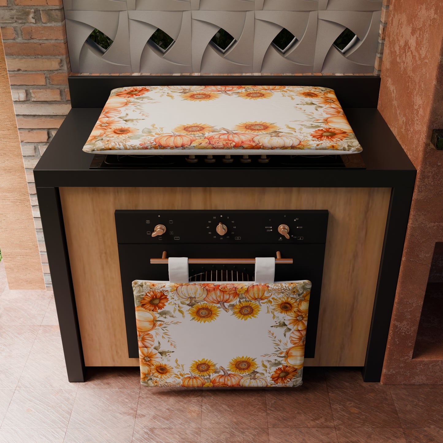 Coprifornello Coprifuochi Cucina in Stampa Digitale Pumpkin