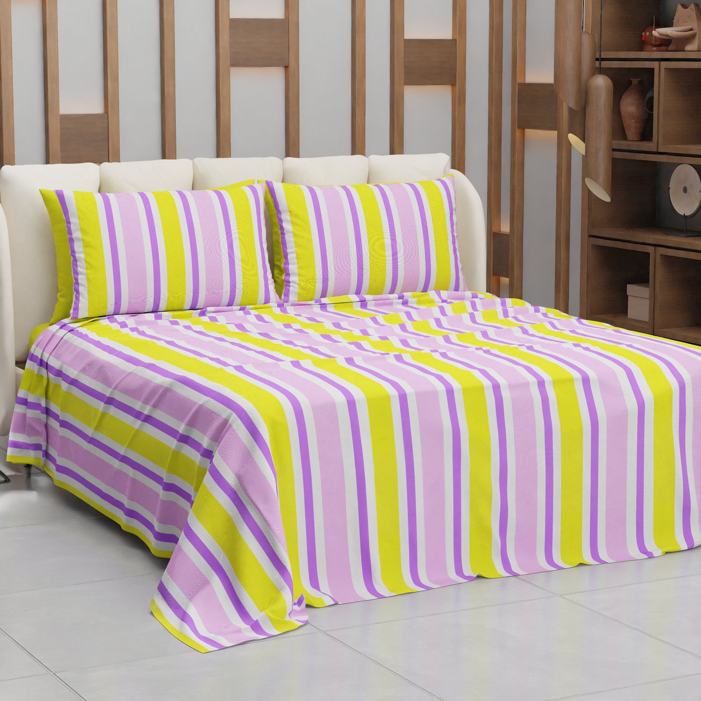 Copriletto Estivo, Coperta Leggera, con Federe Mille Righe 21
