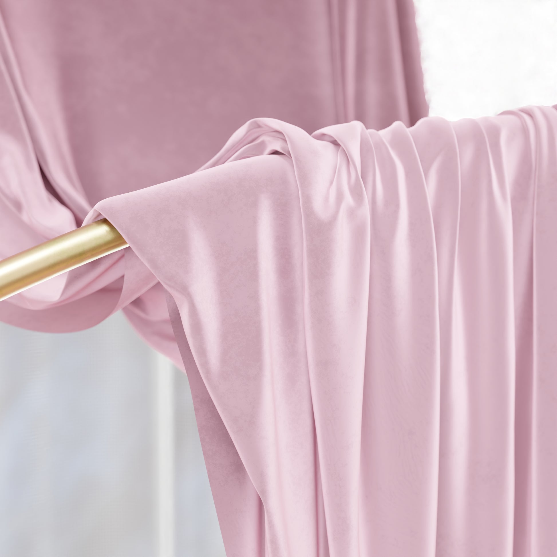 Tenda Oscurante In Velluto - 140x145 Cm, Rosa, 100% Poliestere, Con Nastro Arricciato - Foto 8