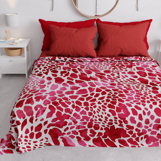 Copriletto Estivo, Coperta Leggera, Lenzuola Copriletto Cobra Rosso