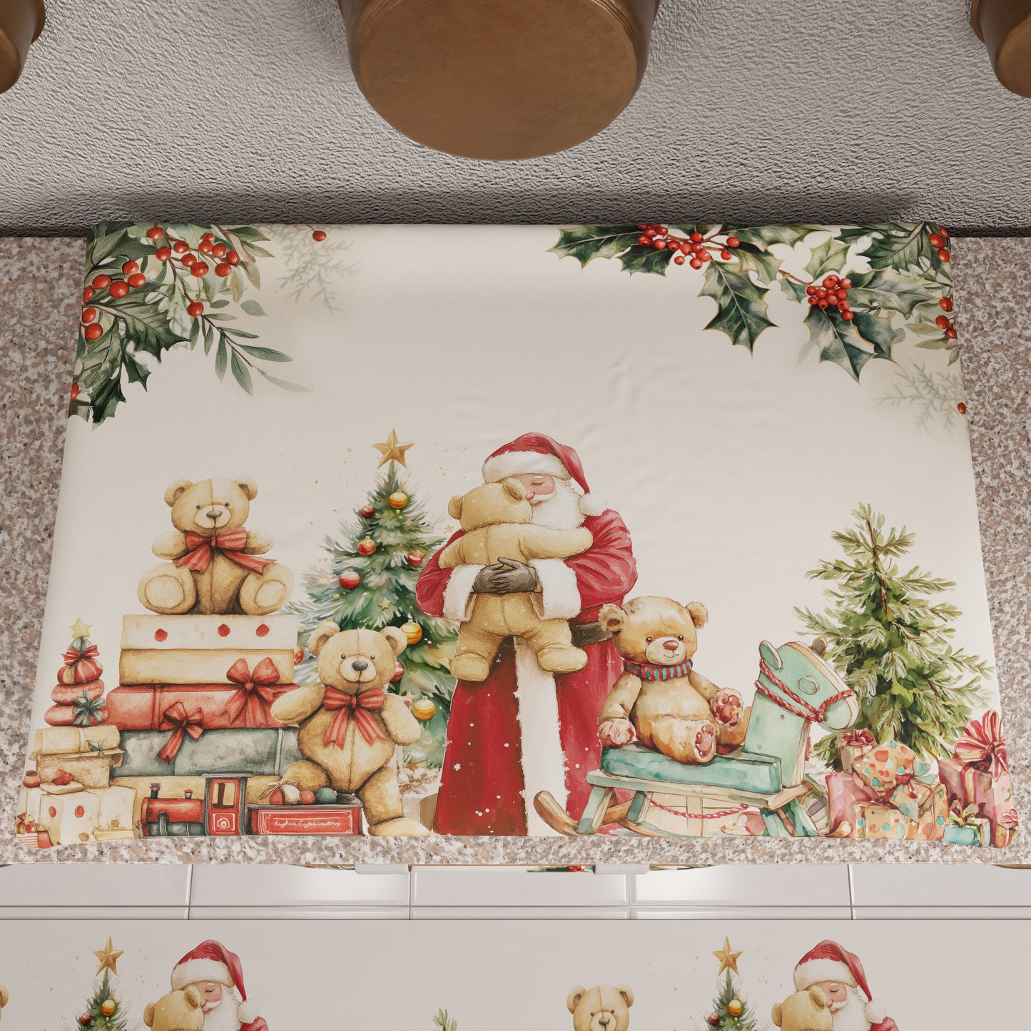 Coprifornello Natalizio Coprifuochi Cucina in Stampa Digitale Sweet Santa