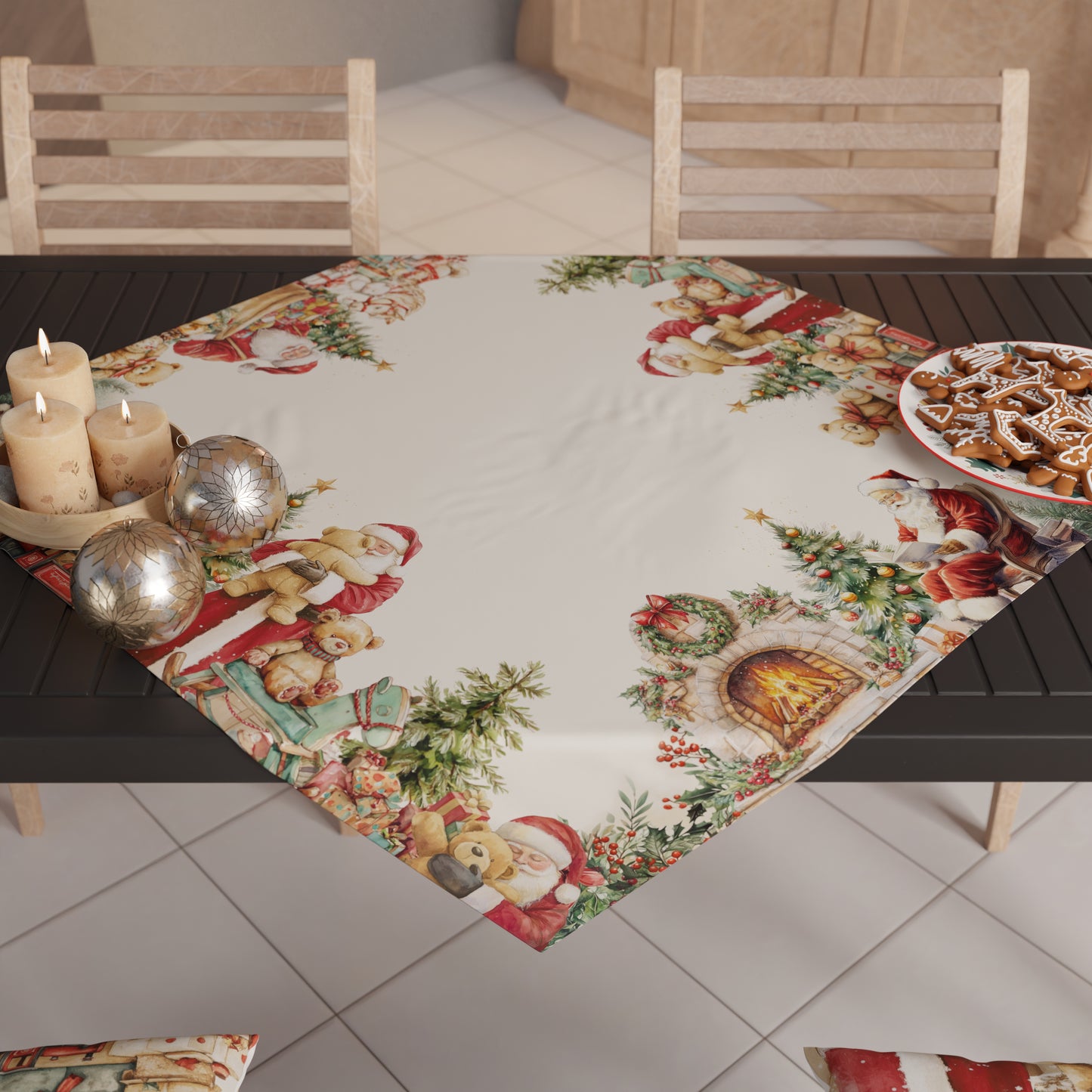 Centrotavola Natalizio per Cucina in Stampa Digitale Sweet Santa