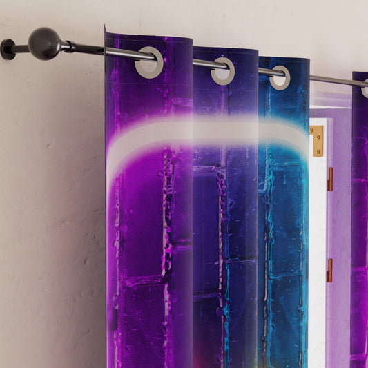 Rideau décoratif intérieur à panneaux avec anneaux Gamer
