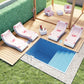 Microfibre Beach Towel, Beach Towel, Sunbed Towel, Pink Bow