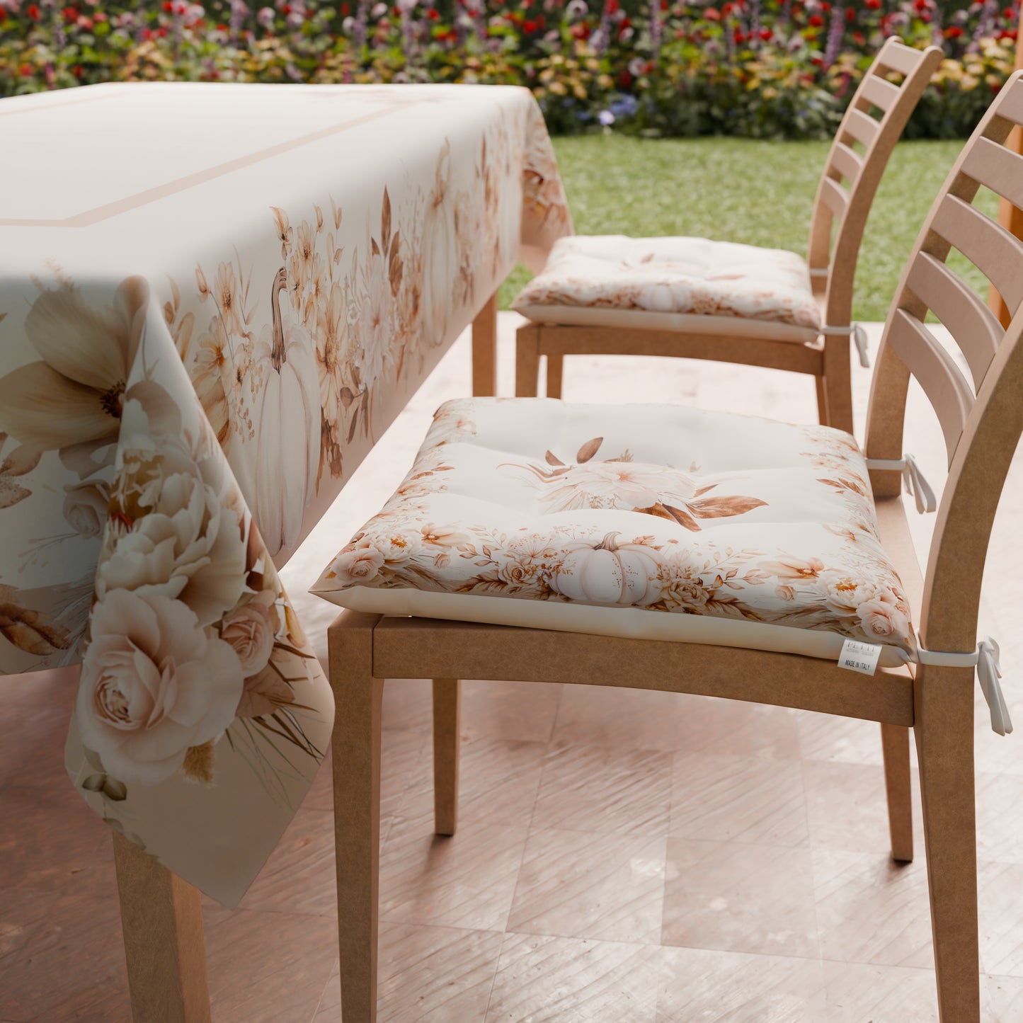 Cuscini per Sedie Coprisedia 6 Pezzi Autumns Flowers