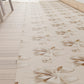Non-slip kitchen rug, washable kitchen runner, beige bow kitchen