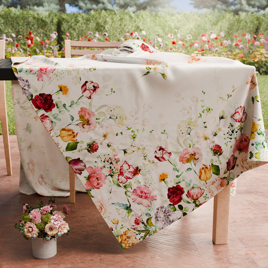 Tovaglia da tavola Antimacchia, Copritavolo da Cucina, Floreale 06