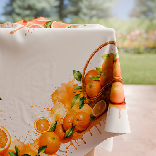 Nappe de table anti-taches, Housse de table de cuisine Fruit - Orange
