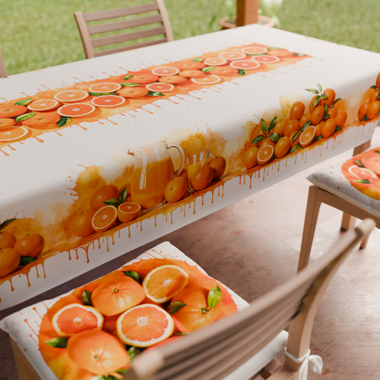 Coussins pour chaises Housses de chaise 6 pièces Fruit - Orange
