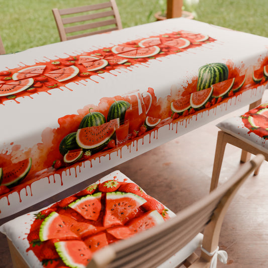 Cuscini per Sedie Coprisedia 6 Pezzi Fruit - Melone e Fragola