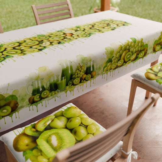 Coussins pour Chaises Housses de Chaise 6 Pièces Fruit - Kiwi et Raisin