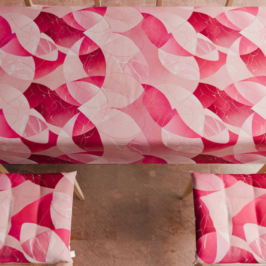 Cuscini per Sedie Coprisedia 6 Pezzi Geo - Cerchio Fucsia