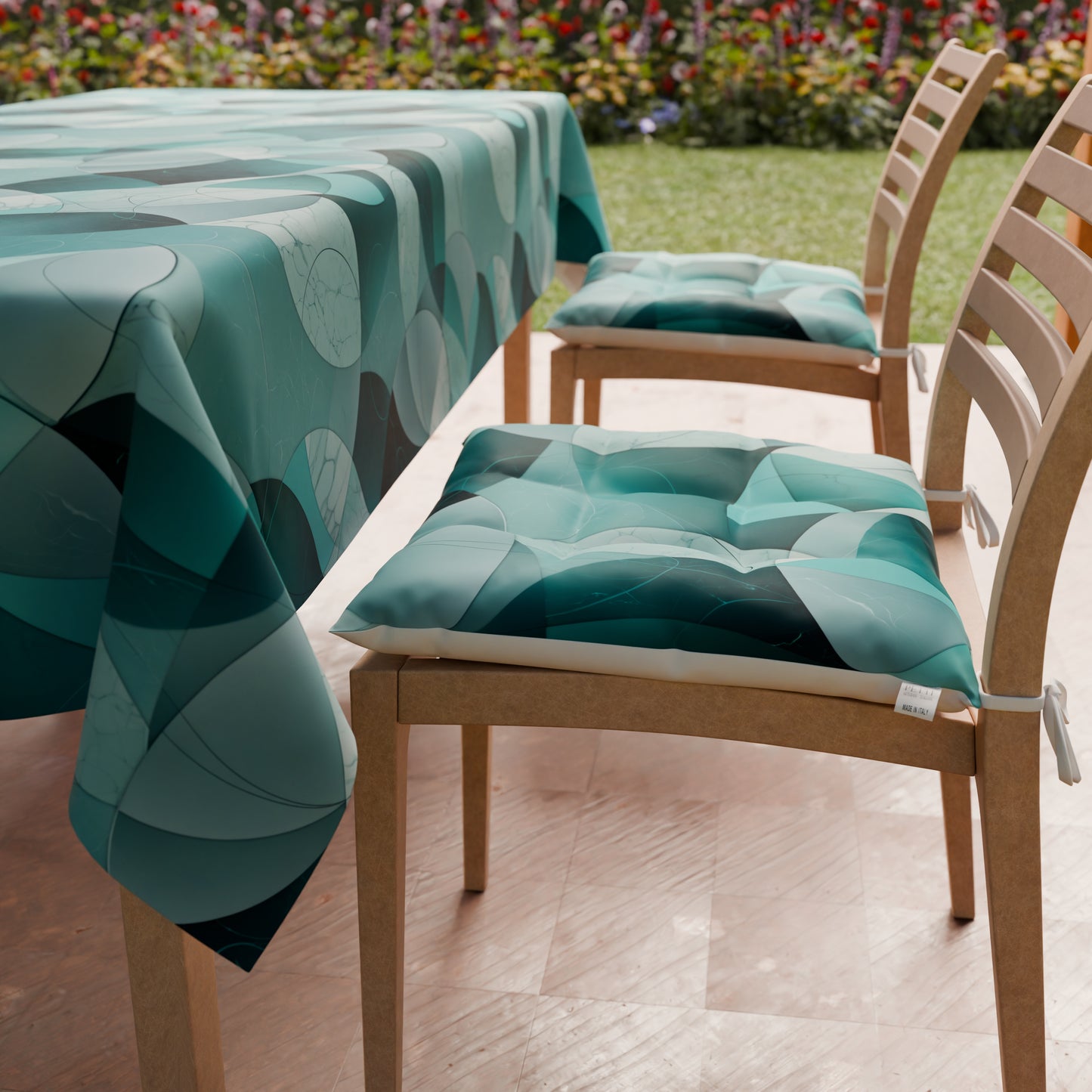 Cuscini per Sedie Coprisedia 6 Pezzi Geo - Cerchio Ottanio