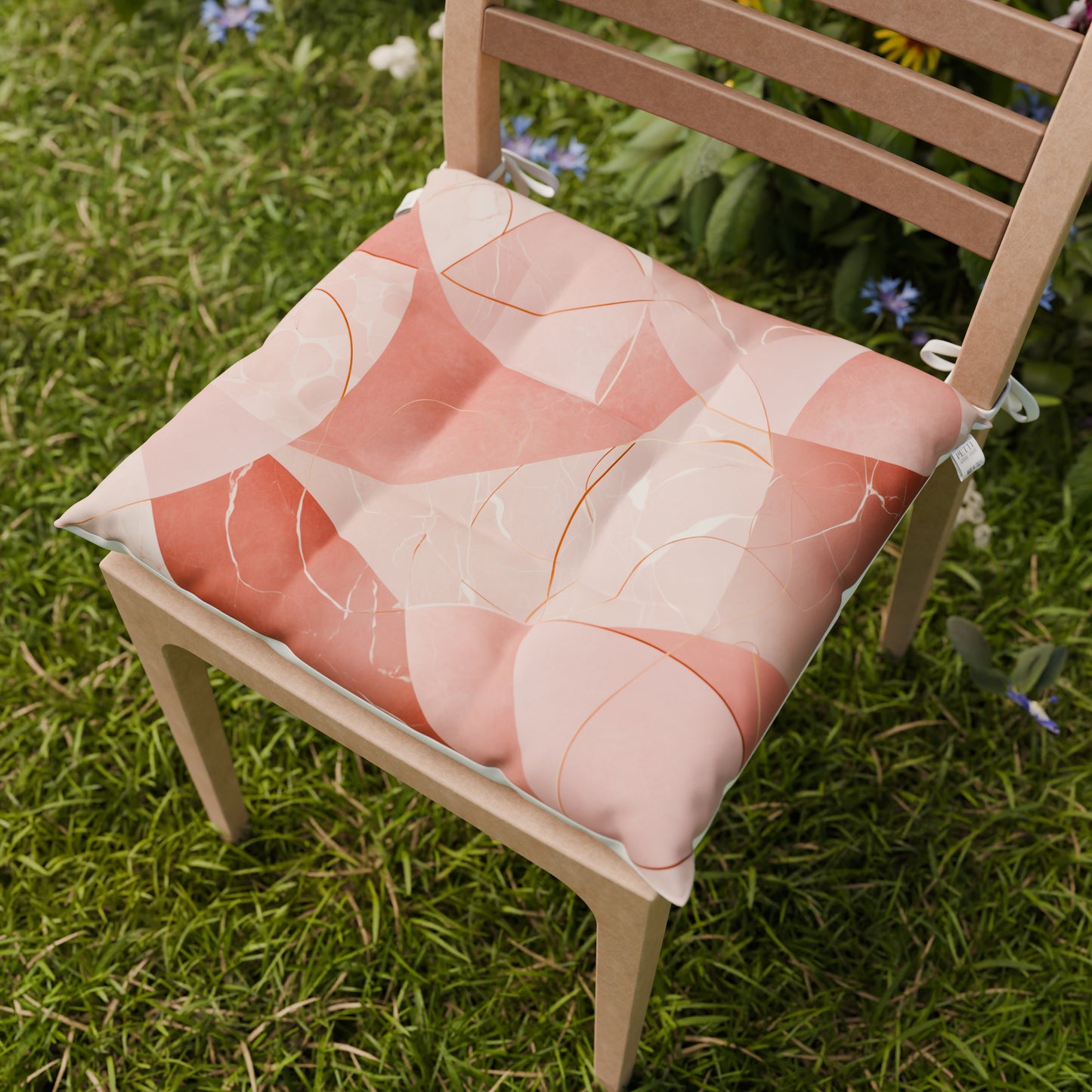 Cuscini per Sedie Coprisedia 6 Pezzi Geo - Cerchio Rosa